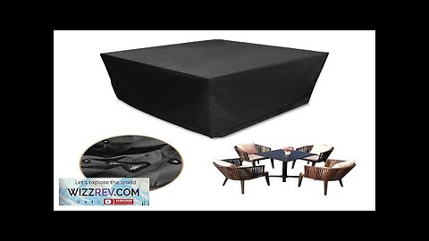 KING DO WAY 125*125*74CM Cube Garden Furniture Cover Rattan Table Set Cover Review