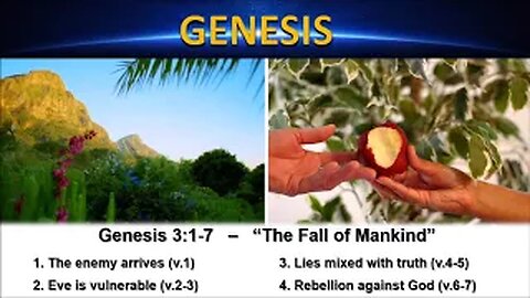 Genesis 3:1-7 – “The Fall of Mankind” - Calvary Chapel Fergus Falls