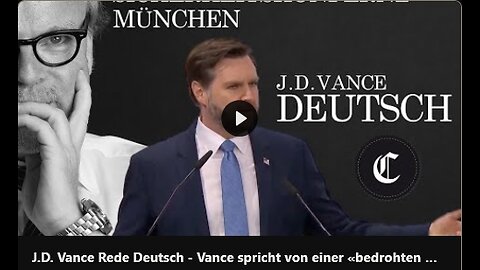 J.D. Vance Rede Deutsch, spricht von einer bedrohten Meinungsfreiheit in Europa😎