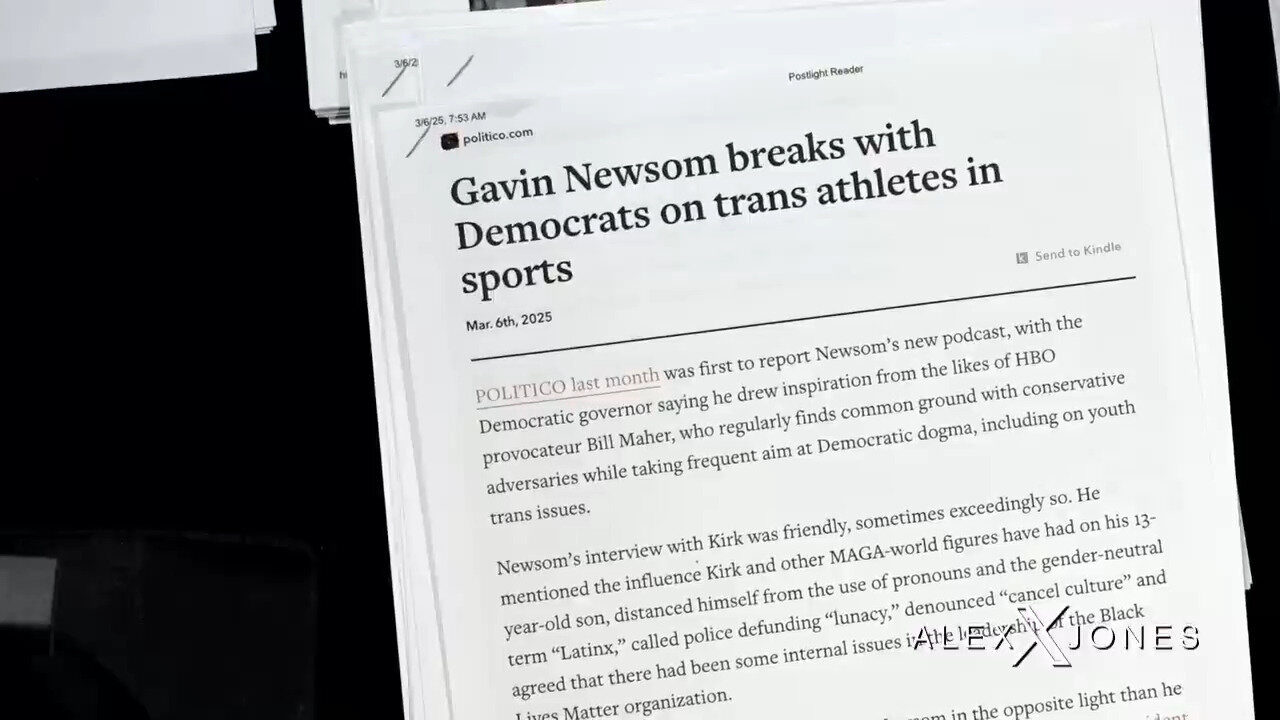 Gavin Newsom Breaks With Trans-Cult Insanity Before His 2028 Presidential Run