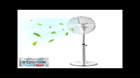 16 Inch Industrial Pedestal Fan Oscillating Standing Adjust Speeds for Bedroom Review