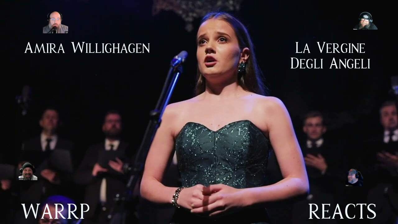 FIRST TIME REACTION TO AMIRA WILLIGHAGEN! WARRP Reacts To La Vergine Degli Angeli!!!