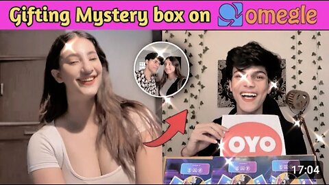 Gifted mystery box to my love | Omegle| beautiful