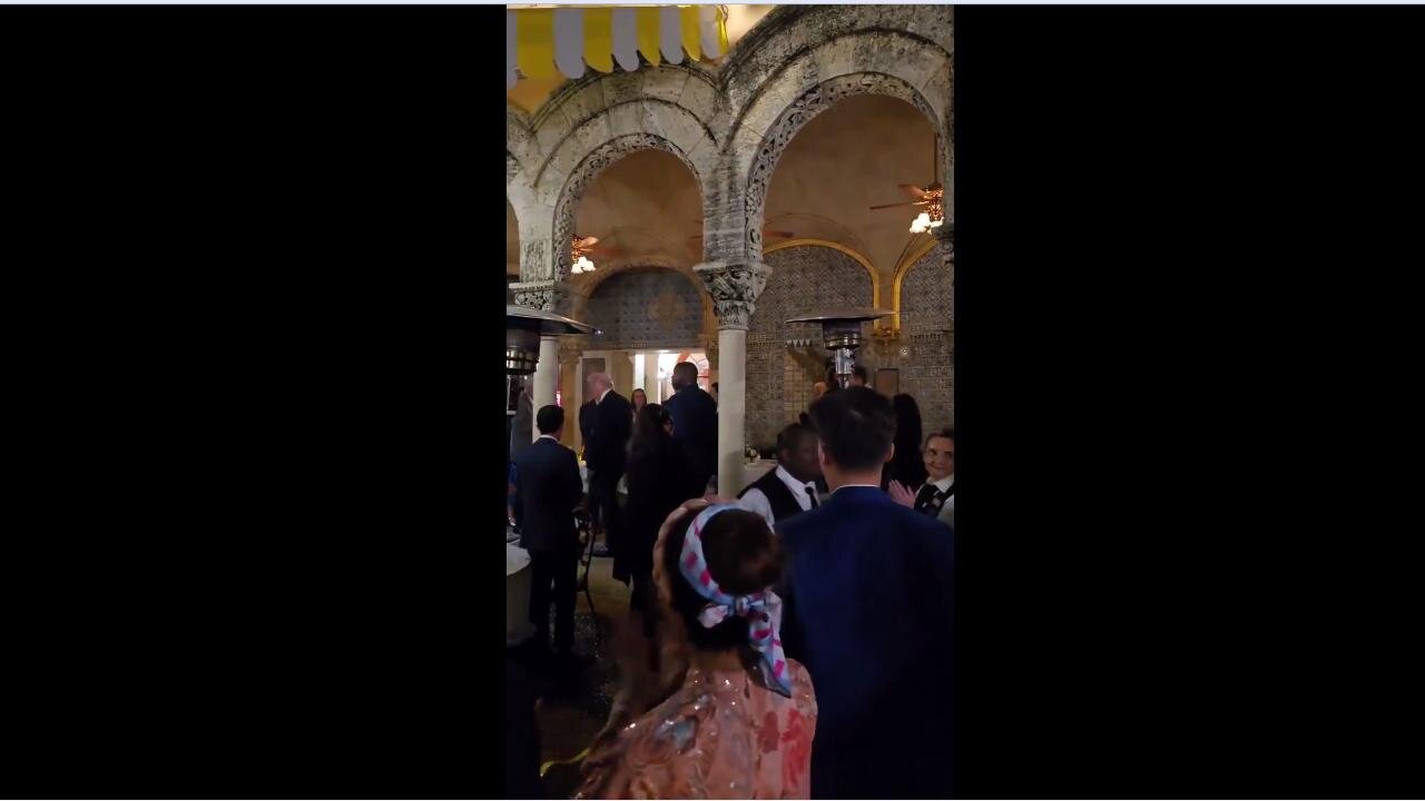 President Trump Seen Last Night at Mar-a-Lago w/ Byron Donalds, Elon Musk, Lauren Boebert, Anna Paulina Luna, & others 1/10/25