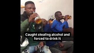 Store Owner In South Africa Forces Thieves To Drink All The Alcohol They Tried To Steal