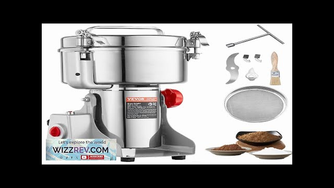 VEVOR 2000g Commercial Spice Grinder Electric Grain Mill Grinder High Speed Review