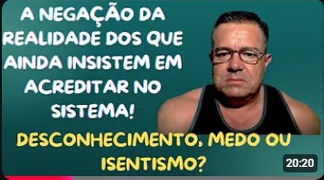 A INSISTÊNCIA MALUCA EM QUERER SALVAR O QUE NÃO PODE SER SALVO! DESCONHECIMENTO, MEDO OU ISENTISMO?