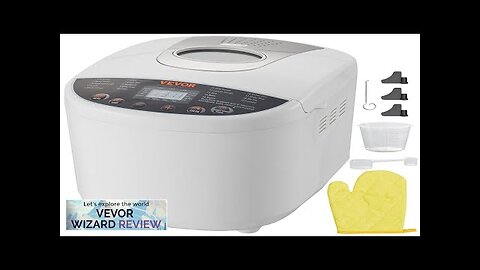 VEVOR Bread Maker 19-in-1 2LB Dough Machine Nonstick Ceramic Pan Automatic Breadmaker Review