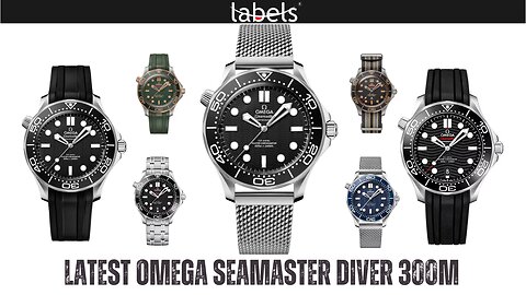BEST QUALITY OMEGA SEAMASTER DIVER 300M WATCH BY LABELS