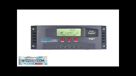 10-100A Solar Charge Controller 12V/24V Automatic Identification Recharger LCD Display Solar Review