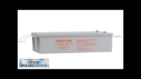 VEVOR Deep Cycle Battery 12V 200 AH AGM Marine Rechargeable Battery High Review