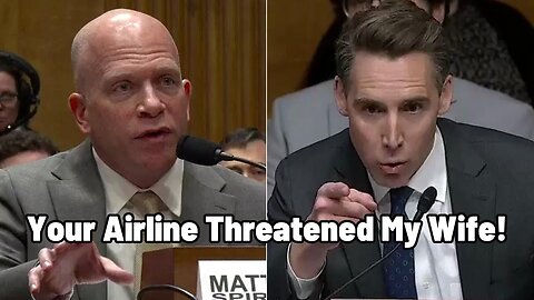 BRUTAL "Sen. Hawley DECIMATES Airline Execs Over Upcharging Fees" Harassing Passengers!