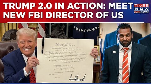 Kash Patel Appointed New As FBI Director; US President Donald Trump Signs Order, Celebration Erupts