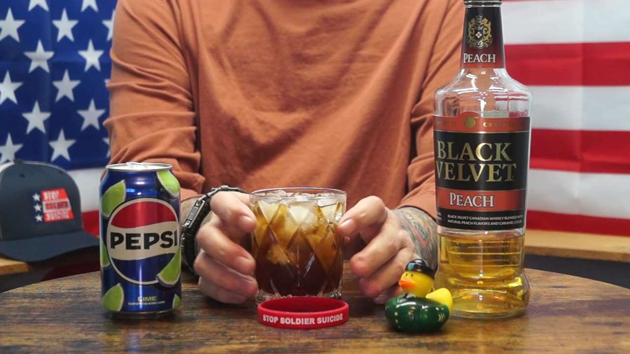 Norman Bishop - Black Velvet Peach Whiskey & Pepsi Lime