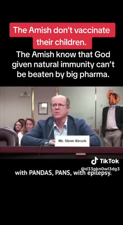 The Amish dont vaccinate. And They are Healthier