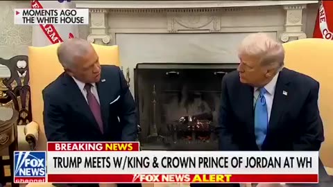 King Abdullah of Jordan has this to say to President Trump