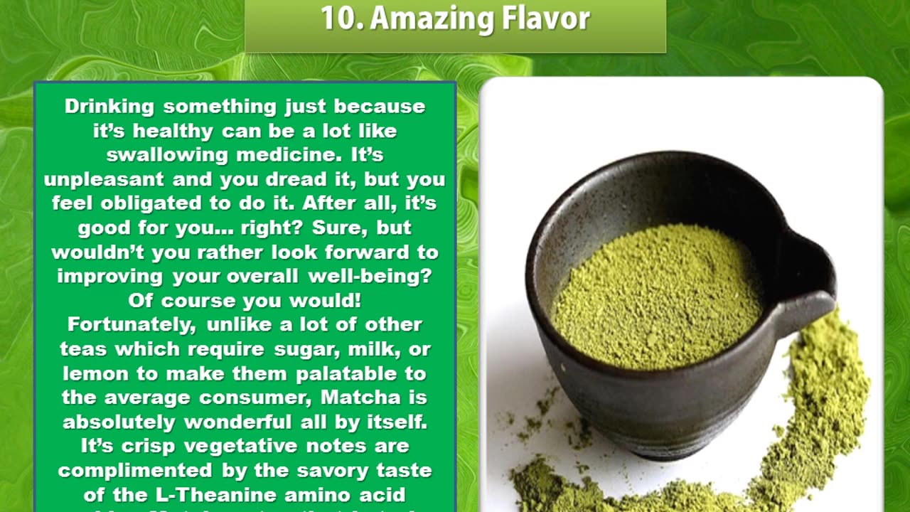 Health Benefits Of Matcha Green Tea