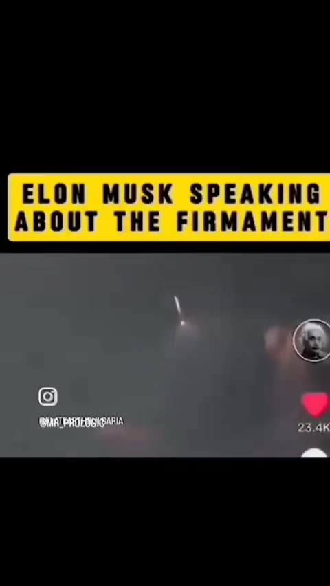 Elon Musk spricht über das Firmament..(Kuppel)