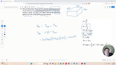 Understanding Pressure and Force at the Bottom of a Pool