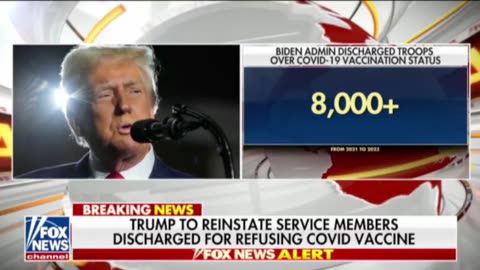 BREAKING: Trump reinstates 8,000+ military members dismissed for vaccine refusal, with back pay.