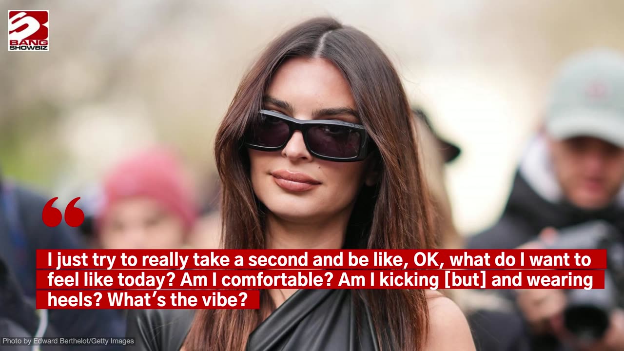 Emily Ratajkowski strives to balance 'something masculine with something feminine' in her style
