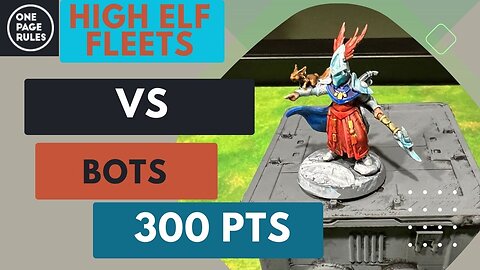 Grimdark Future Firefight: High elves vs Robot Legion 300 points