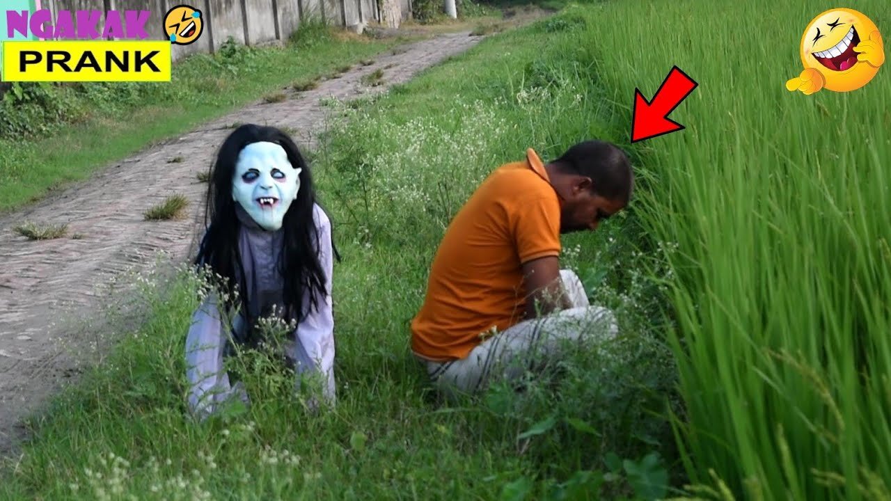 viral Prank Pocong bocil lagi tidur ngakak in South Korea 🤣