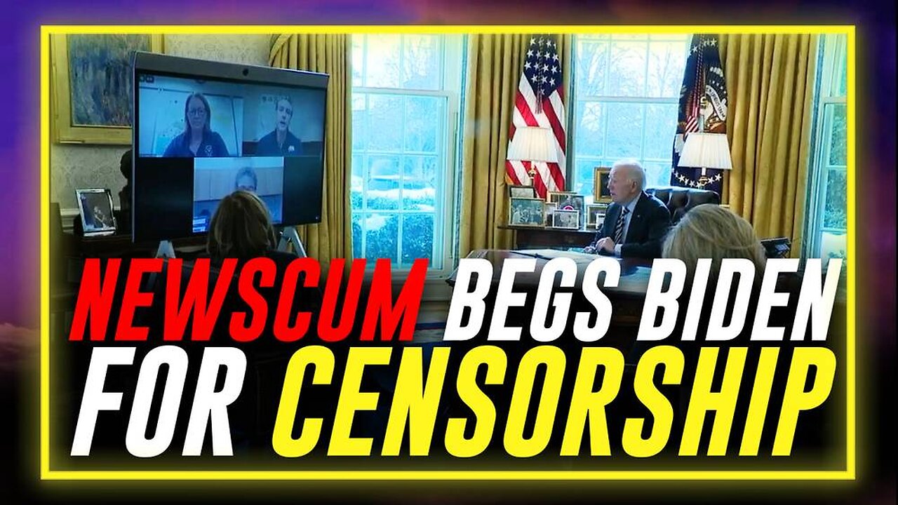 DISGUSTING: Watch Gavin Newscum Beg President Biden To Censor Trump, Musk, & Jones For