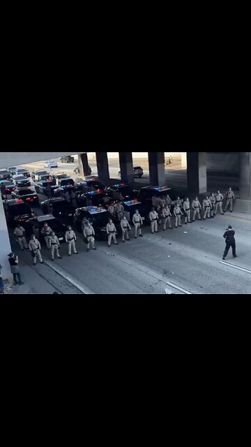 A Mob Of Mexicans Take Over The 101 Freeway In LA And Cops Are Ready To Crack Skulls