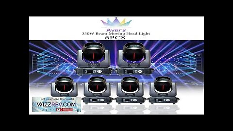 No Tax 6Pcs Moving Head Light 350W Sound Strobe Activated Lighting Review