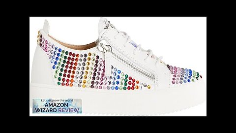 Giuseppe Zanotti Gail Strass Low-Top SneakersLow-top sneakers crafted from white synthetic Review