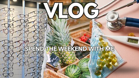 VLOG: NEW GLASSES + GROCERY HAUL + I GOT SICK