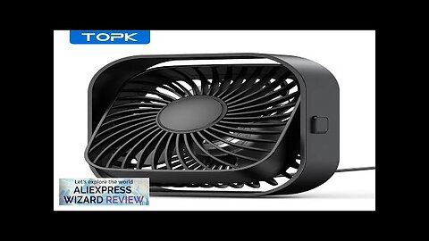 TOPK USB Portable Mini FanDesk Personal Electric Fan Table Standing Fans Review