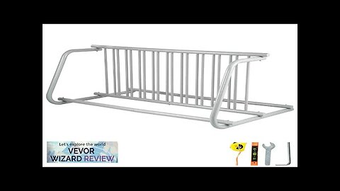 VEVOR 10 Holders Floor Bike Rack 59" Length All-Steel Grid Bike Rack Review