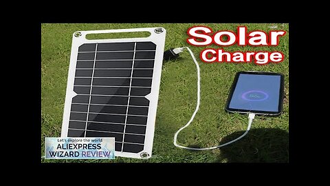 5V Solar Panel USB Waterproof Outdoor Hike Camping Portable Cells Battery Solar Review