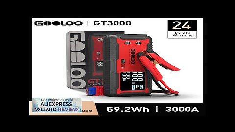 GOOLOO 3000A Car Jump Starter 16000mAh Power Bank Portable Charger Booster 12V Review