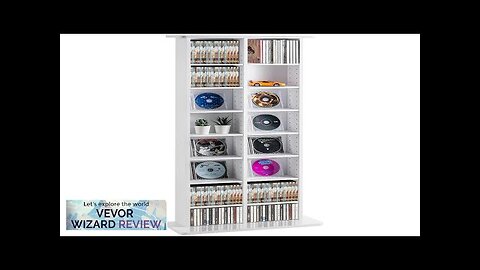 VEVOR Media Storage Cabinet 8 Layers Adjustable DVD Shelves Holds 464 CDs Review