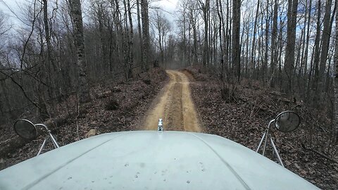 ASMR Fully loaded dumptruck ride up radio/cell tower access road.