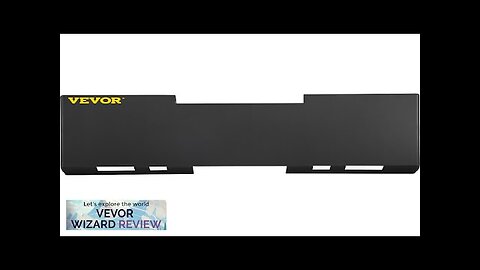 VEVOR Universal Skid Steer Mount Plate 3/16" Thick Skid Steer Plate Attachment Review