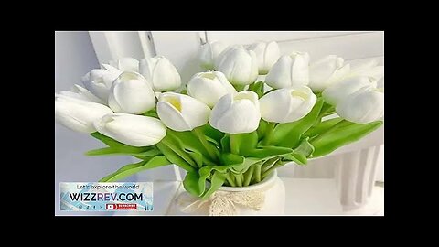 3/5PCS Tulip Artificial Flowers Real Touch Bouquet Fake Flowers Decoration for Wedding Review