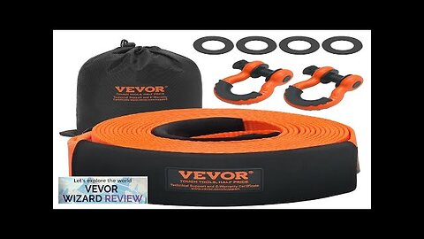 VEVOR Heavy Duty Tow Strap Recovery Kit 3" x 30 ft (MBS-36000 Review