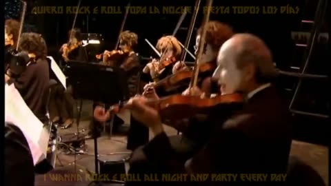KISS - Rock & Roll all nite (Subtítulos español-inglés) Live Symphony 2003