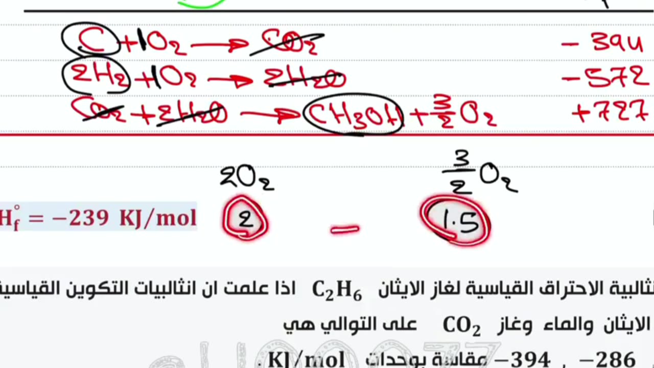 حسين الهاشمي كيمياء فصل اول محاضرة 22 حل واجبات هيس2 2025