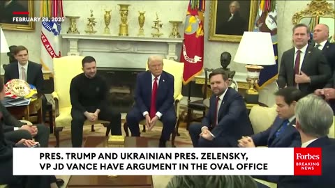 Oval Office: Trump, Zelensky & Vance Have Shocking Explosive Argument