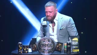 Conor McGregor just showed up late to the BKFC presser and dropped a crazy speech