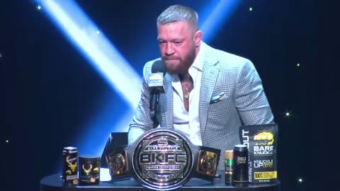 Conor McGregor just showed up late to the BKFC presser and dropped a crazy speech