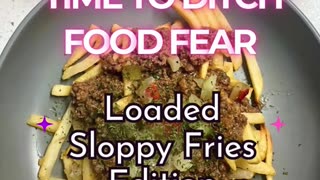 Baked Sloppy Fries Recipe w/Healthy Sloppy Joe sauce