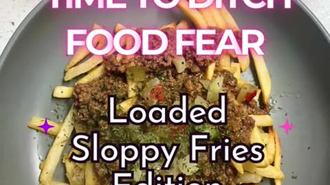 Baked Sloppy Fries Recipe w/Healthy Sloppy Joe sauce