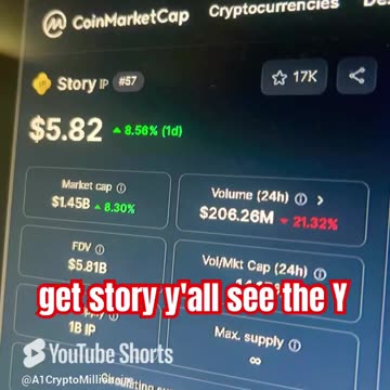 story ip crypto news today price prediction #fyp