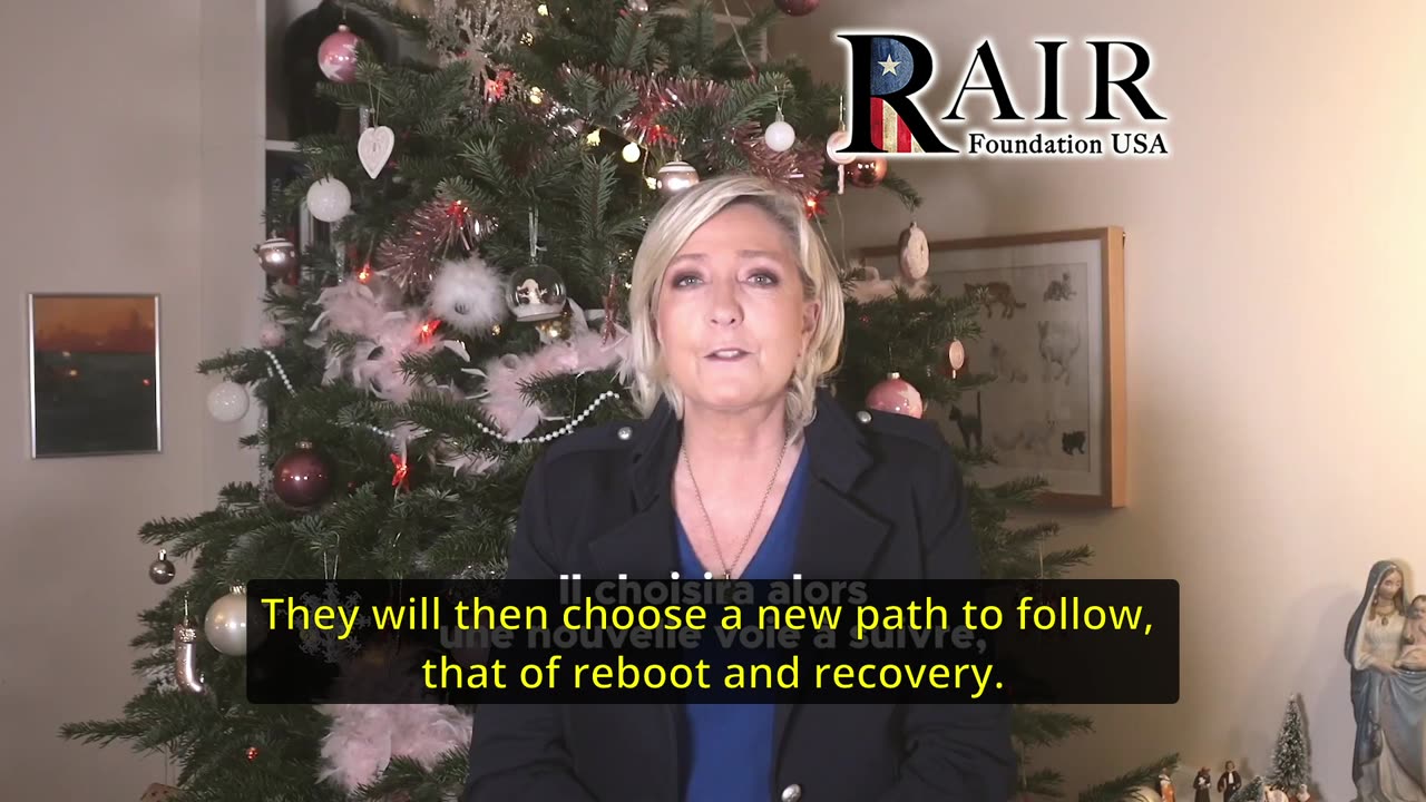 Marine Le Pen Christmas message 2024